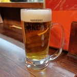 いかやき やまげん - 生ビール