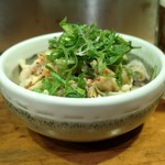 やきとり 正や - とり皮ポン酢？