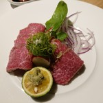 洋食 つばき - 和牛のタタキ(1,500円)