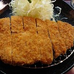 とんかつ 粟島 - 『国産ロースかつ定食　ラージ(税込み1600円)』