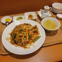 中国料理 天廣堂 - 平田牧場三元豚と冬白菜餡かけ炒麺ランチ（デザート付）1,500円（税別）