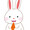 白色のうさぎ