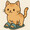 サンダルを履いた猫