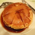syrup-soaked pancake